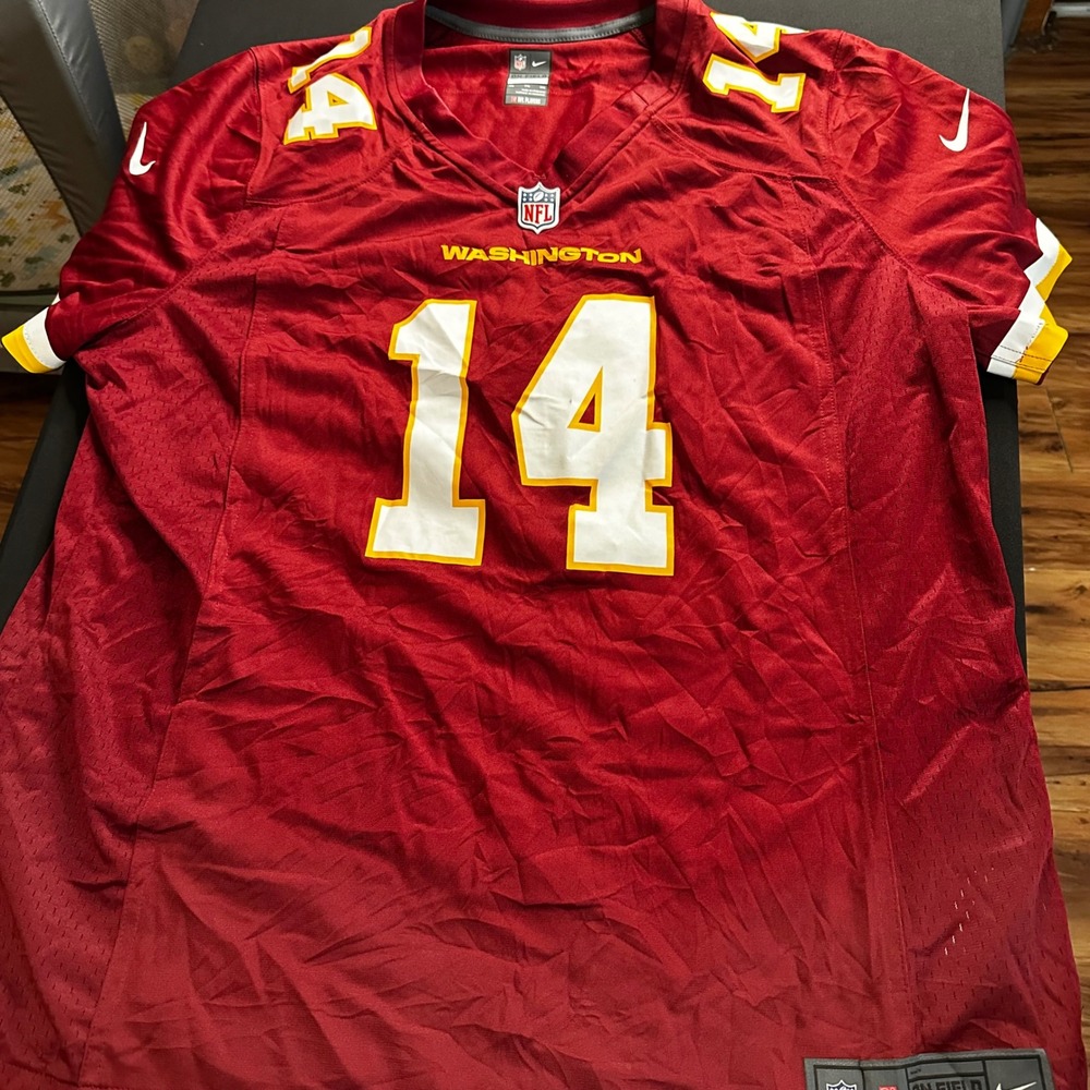 Nike NFL Washington Jersey Mens XXL Burgundy Gold Custom Moma Shark 14 Football